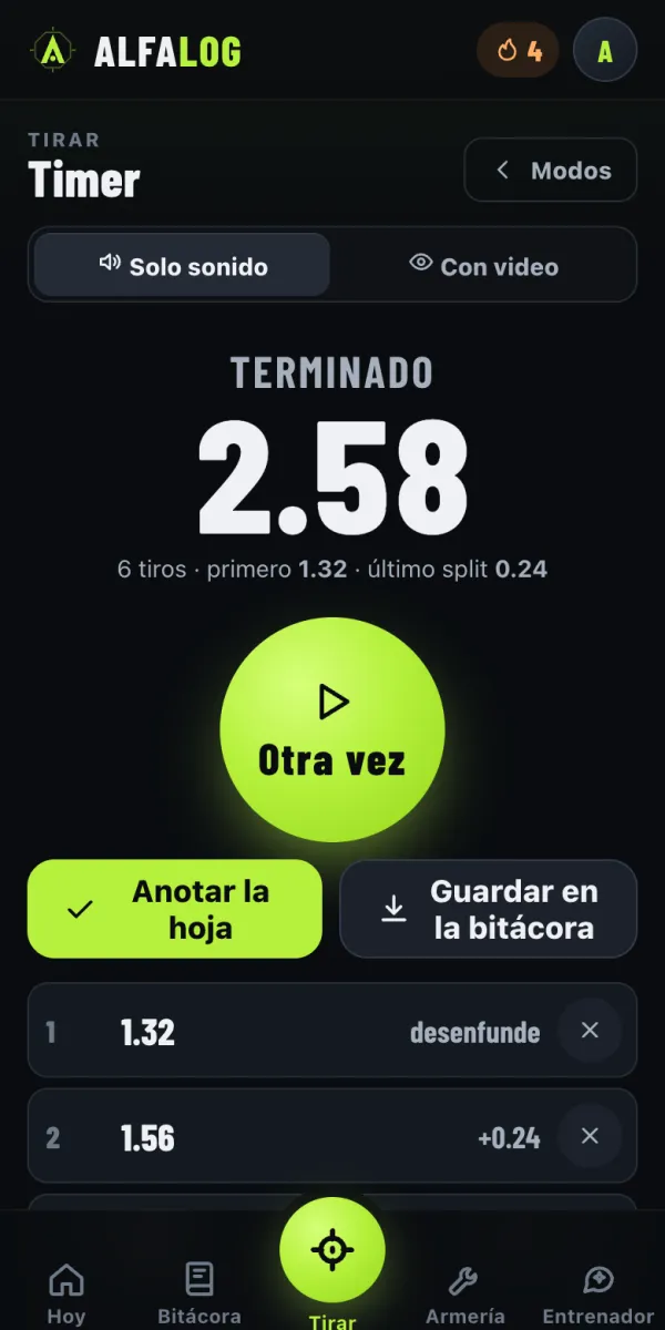 Comandos de rango y pitido al azar, como en el match.